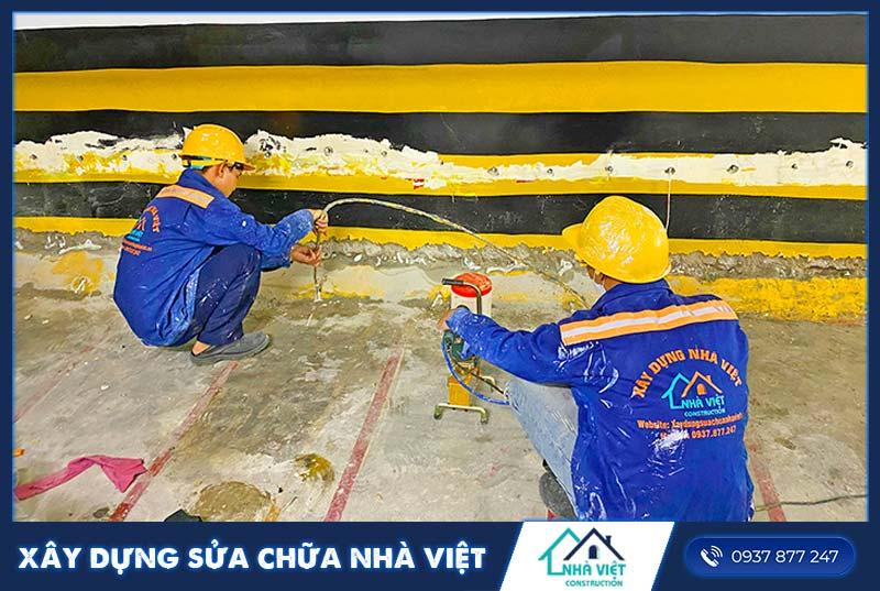 Quy trình bơm foam chống thấm chi tiết và hiệu quả cho mọi công trình xây dựng